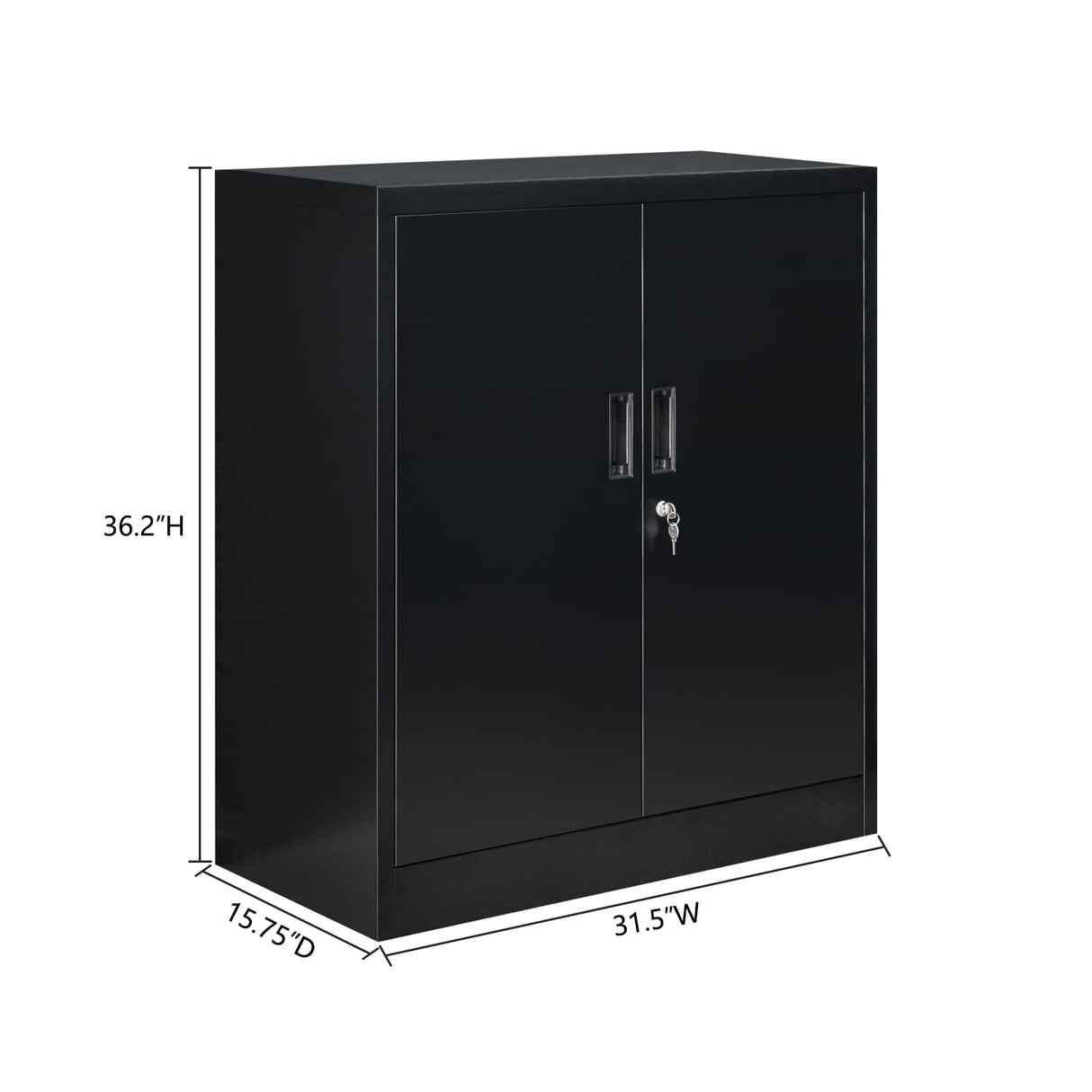 Metal Storage Cabinets with Shelves and Doors, Steel Locking Storage Cabinet