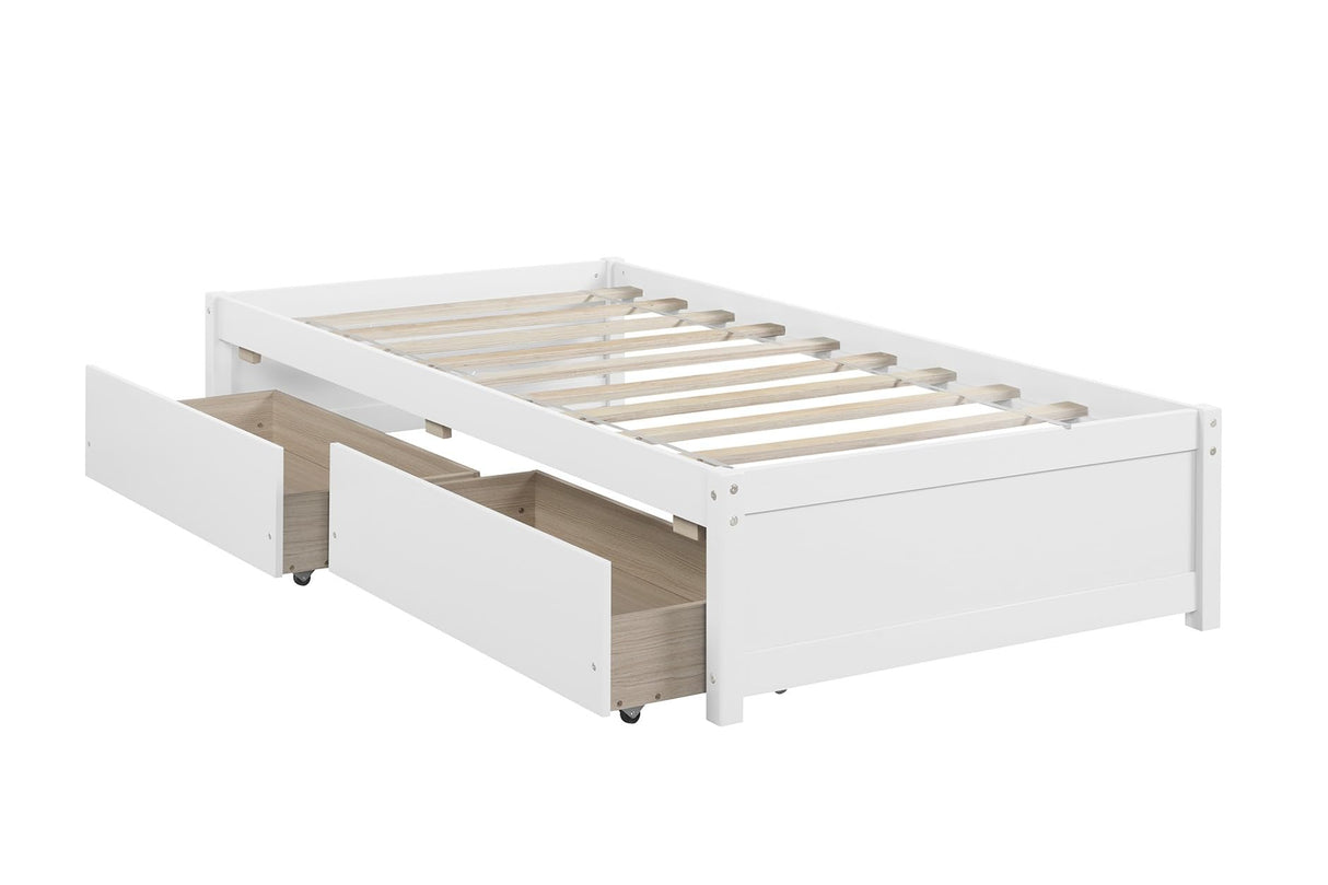 Kali Platform Queen Size Bed, Panel Rectangular Design