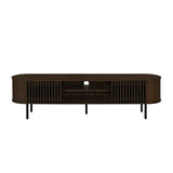New Classic Furniture Brax Wood TV Console for TVs up to 82", Walnut