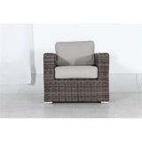 9-Piece Wicker/Rattan Sectional Set in Espresso