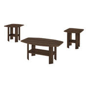 7872P Table, 3pcs Set, Coffee, End, Side, Accent, Living Room, Laminate