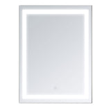 LED Bathroom Mirror Wall Mount Vanity Make Up Mirror with Dimmable Touch Switch