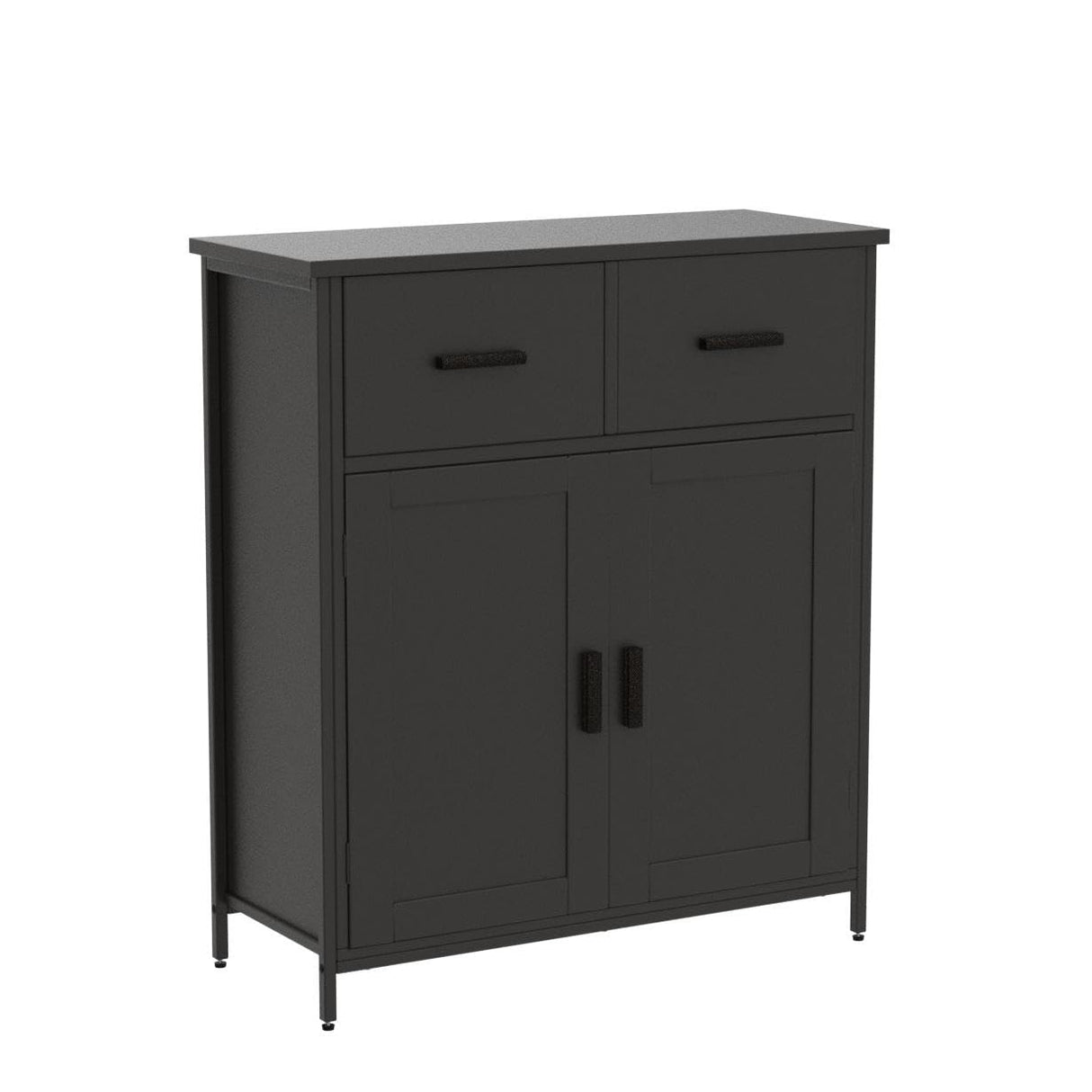 Storage Cabinet, Bathroom Cabinet with 2 Drawers & Adjustable Shelf, Freestanding