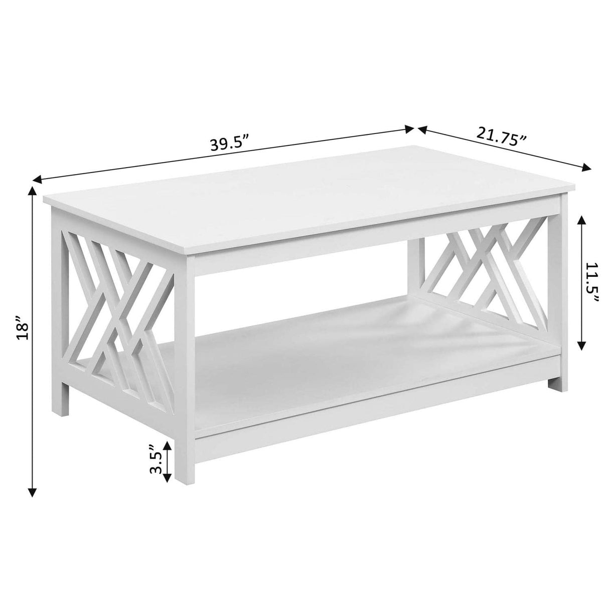 Titan Coffee Table, White