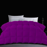 Down Comforter Yellow Oversized Queen Size,100% Soft Cotton 500 GSM Fill Power