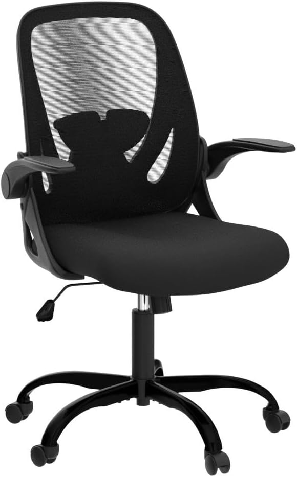 Office Chair Ergonomic Desk Chair with Flip up Armrests Swivel Breathable Desk Mesh