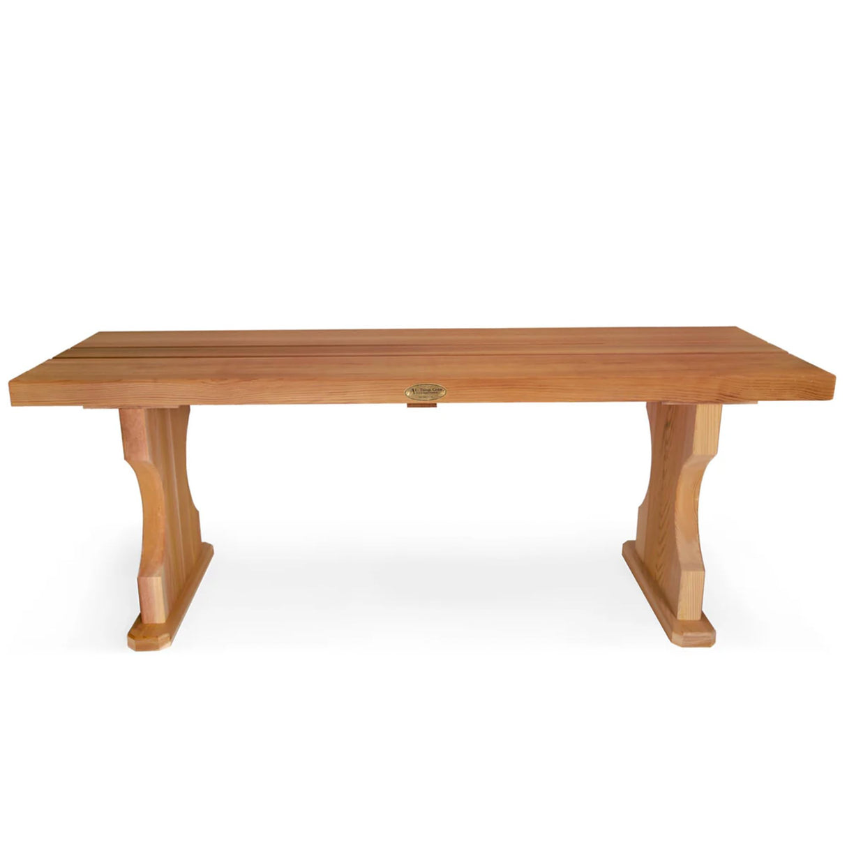 BB45 Cedar Backless Bench | 4ft Wood Bench Indoor & Outdoor | Handcrafted