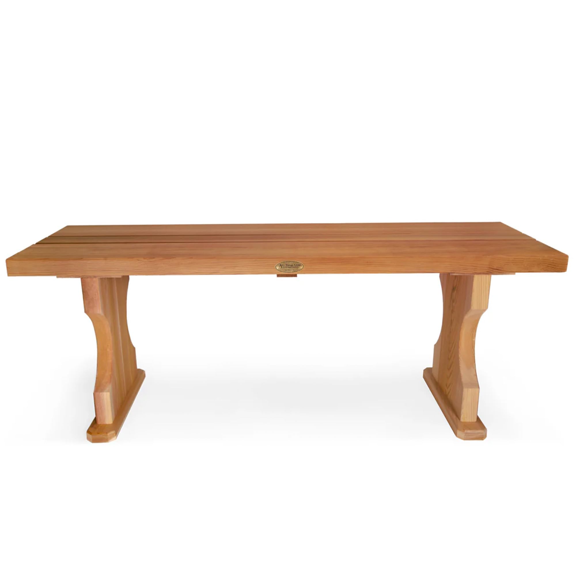 BB45 Cedar Backless Bench | 4ft Wood Bench Indoor & Outdoor | Handcrafted