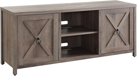 TV Stand for TV's up to 65" in Golden Oak, Electric Fireplace TV Stands for the Living Room