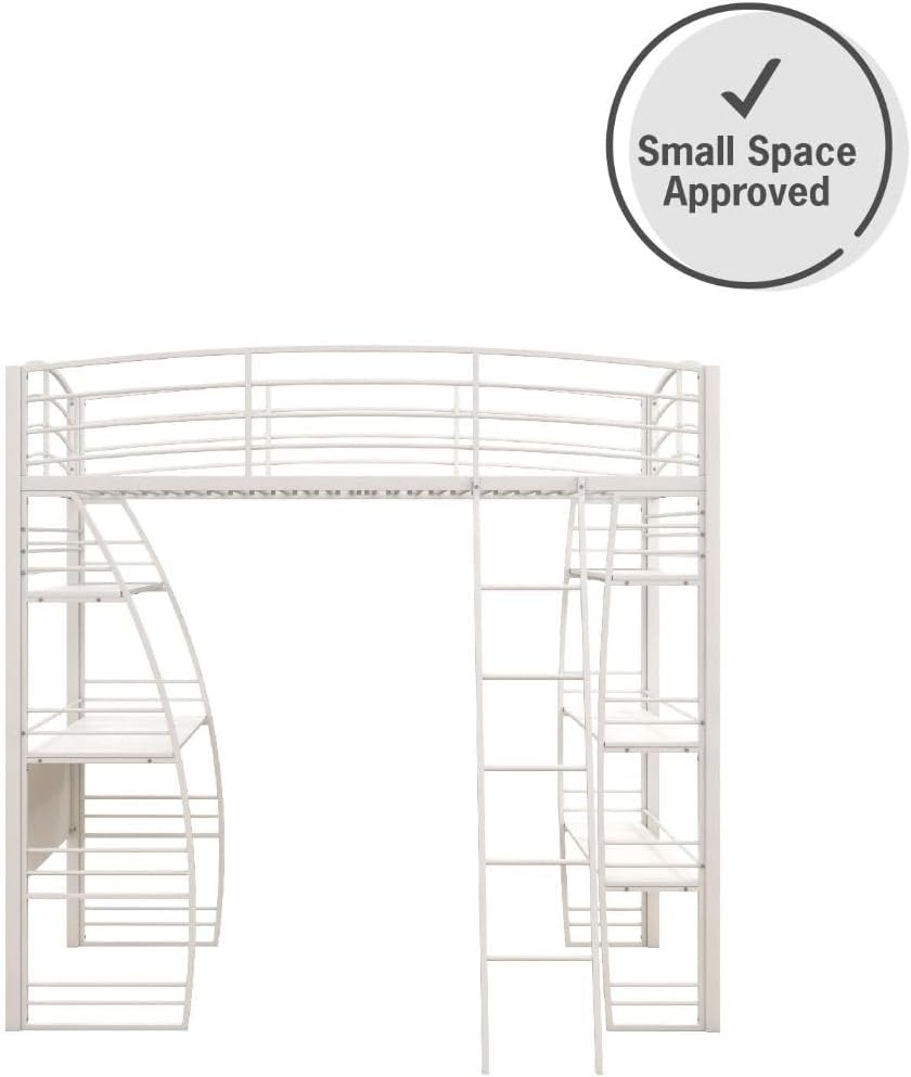 Studio Twin Loft Bed, White