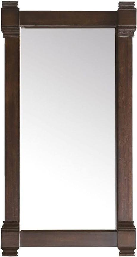 22 in. Mirror in Burnished Mahogany Finish