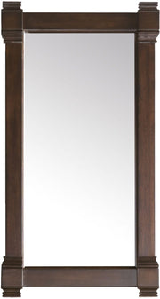 22 in. Mirror in Burnished Mahogany Finish