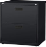 2-Drawer Lateral File, 30 by 18-5/8 by 28-1/8-Inch, Black