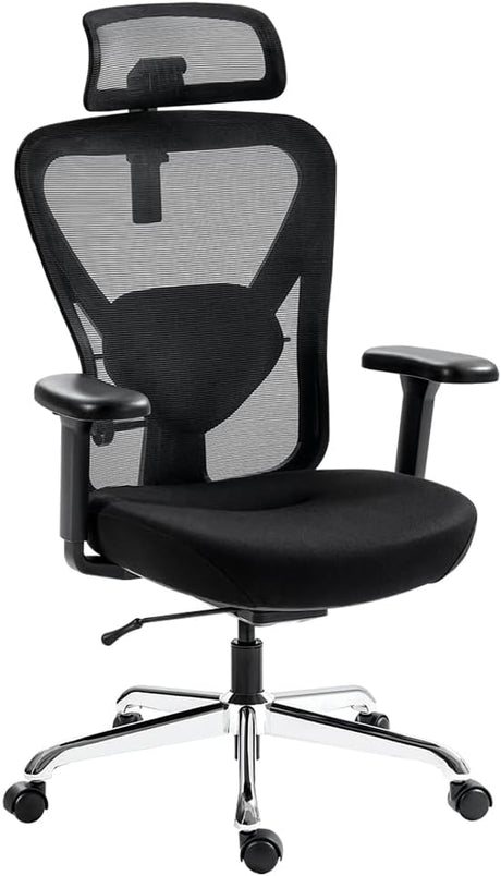 Q1 Ergonomic Office Chair with Back Support - Adjustable Home Office Desk Chair