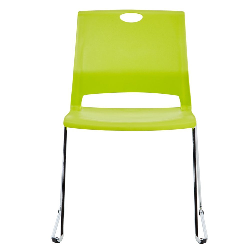 Stacking Chairs for Business, Modern Dining Chairs for Home-Green