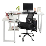 Office Computer Desk Chair Mid Back Executive Rolling Swivel Adjustable Task Chair Ergonomic Mesh Lumbar Support Desk with Armrest, Adjustable Height Black