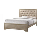 4 Pc. Queen Bedroom Set in Metallic Champagne Gold