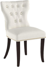 Fabric Dining Chairs Set of 2, Tufted Dining Room Chairs,Upholstered Solid Wood Accent
