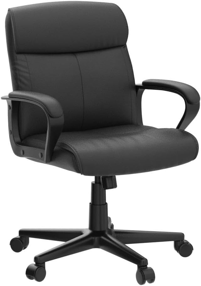 Executive Office Chair - Ergonomic Mid-Back Home Computer Desk Chair