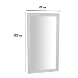 Vertical / Horizontal Antiqued White Finish W72xDP3xH132