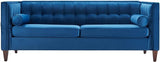 58'' W Velvet Sofa, Mid-Century Modern Love Seats Sofa Furniture