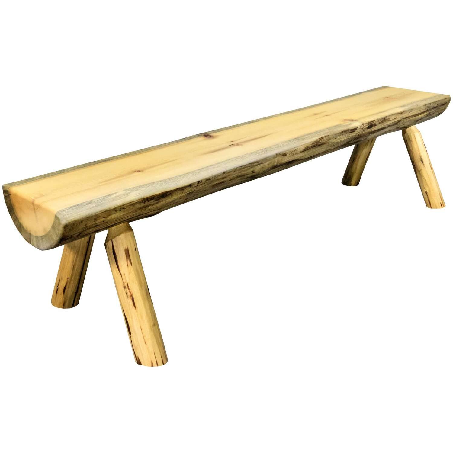 Collection Wood Log Bench