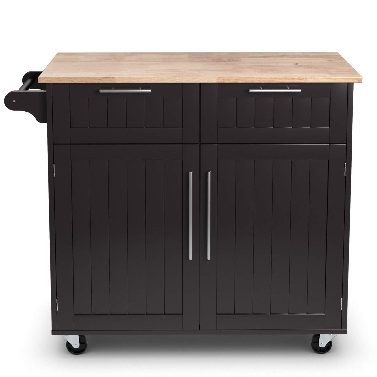 Kitchen Island Cart Rolling Storage Trolley Cart Farmhouse Islands Home Coffee Bar