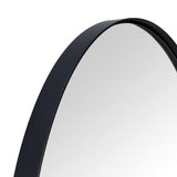 Black Oval Bathroom Mirror 20x40'' Pill Shaped Oblong Vanity Mirror Metal Framed