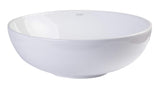 BA351 18-Inch Round Ceramic Above Mount Bathroom Basin