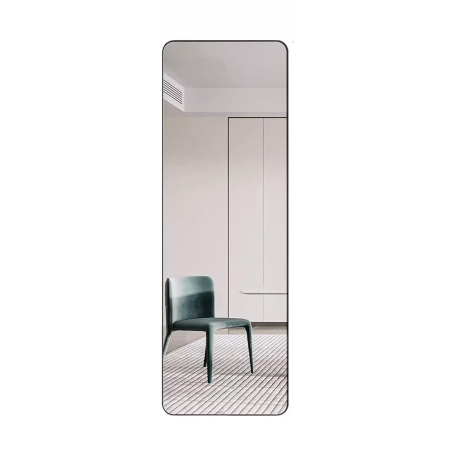 Full-Body Dressing Mirror, Wall-Mounted Self-Adhesive Wall Hanging, Home Wall-Mounted Fitting Mirror, Apartment Door-Mounted Mirror