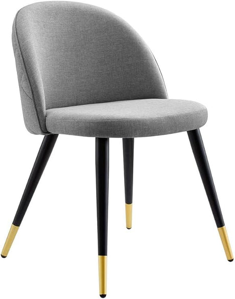 Modway Cordial Fabric Upholstered Dining Accent Chairs in Teal - Set of 2
