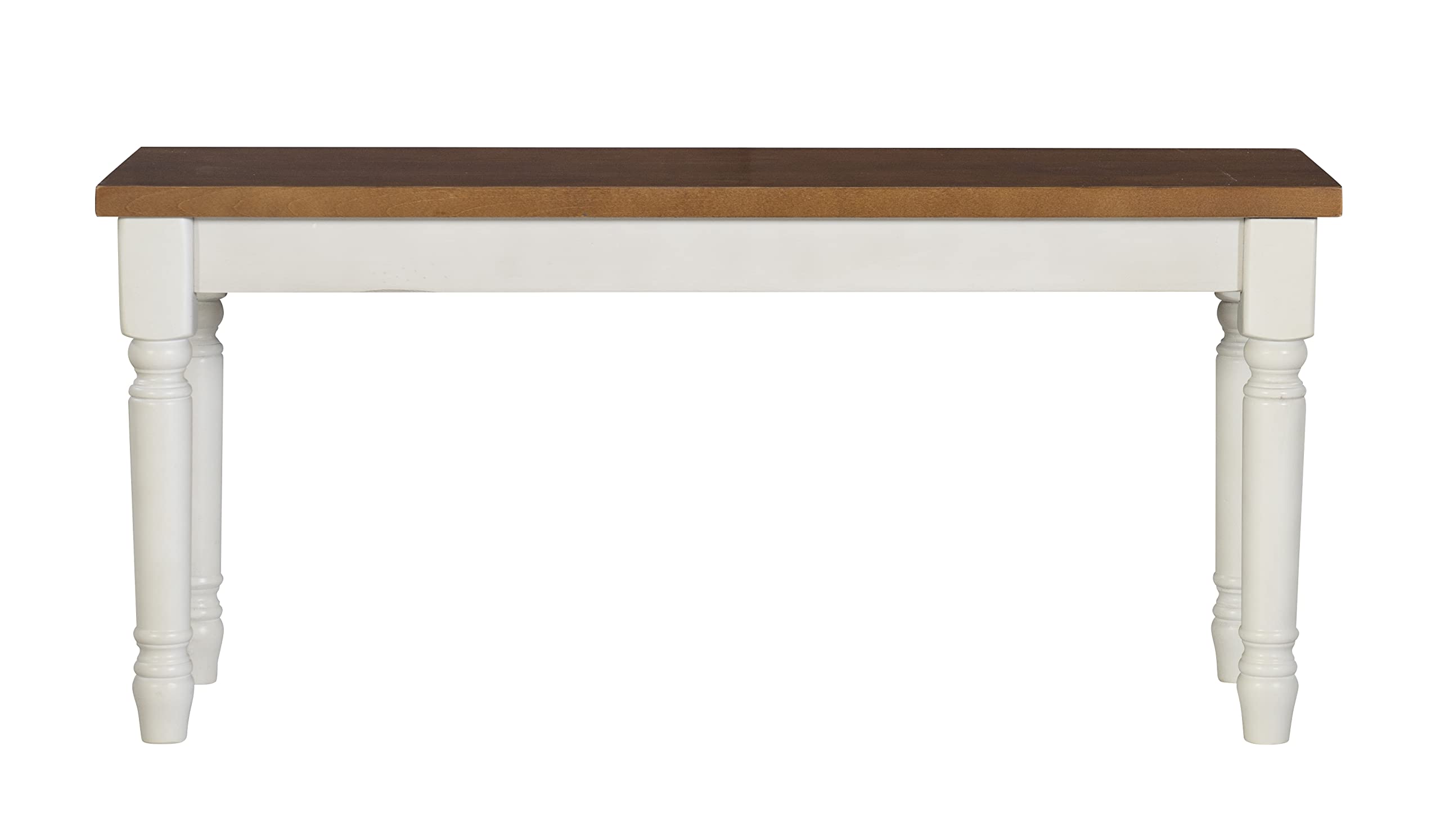 Backless Dining Wood Top Willow Bench