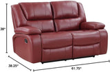 Motion Loveseat, Red