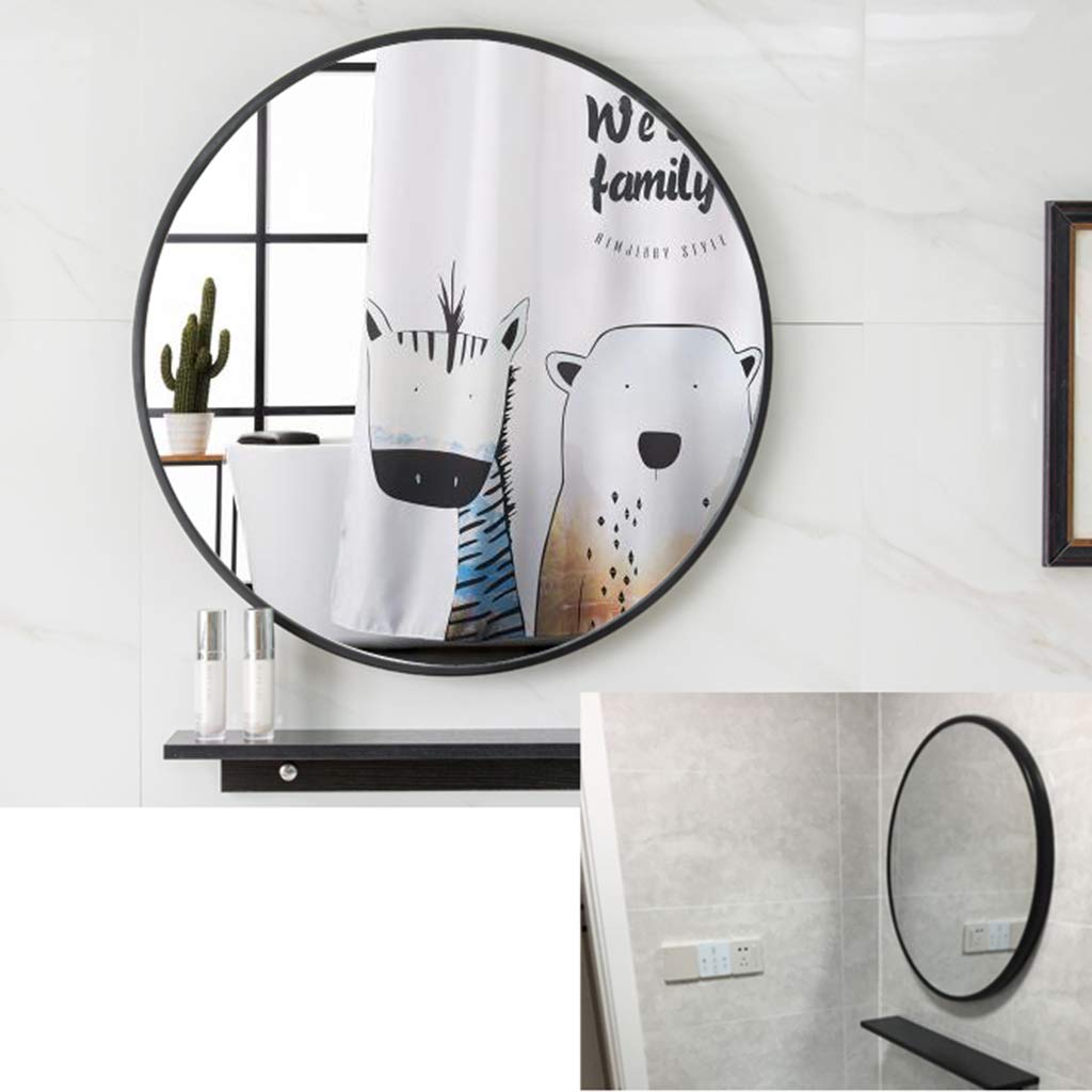 Wall Mirror Round Bathroom Home Decorative Mirror Metal Frame