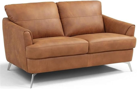 Safi Loveseat in Cappuccino Leather