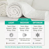 APSMILE Heavyweight Full/Queen Feathers Down Comforter for Colder Weather/Sleeper, Ultra-Soft Hotel Collection Down Duvet Insert, 46oz Fluffy Thick Winter Down Comforter(90x90, White)