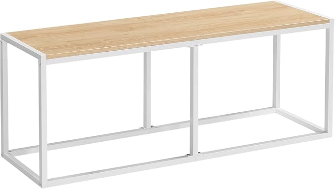 Dining Bench, 47.2 Inch Dining Table Bench, Industrial Style Kitchen Bench