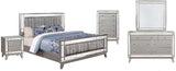 Coaster Leighton Twin Bed 5-Piece Set, Metallic Mercury