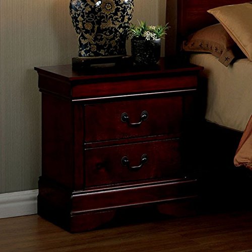 Mid Century Nightstand with Drawers, 2-Drawer Dresser Chest Bedside Table