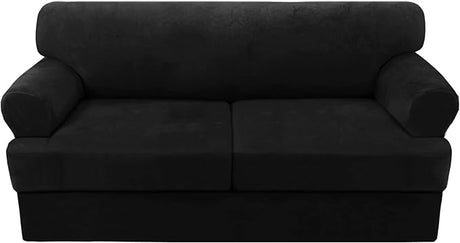 Sofa Cover 3 Piece Loveseat Slipcovers Thick Velvet Couch Cover Furniture Protector