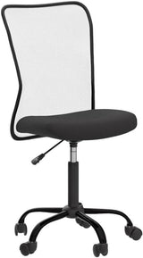 Small Office Chair, Armless Desk Chair with Wheels, Ergonomic Computer Chair