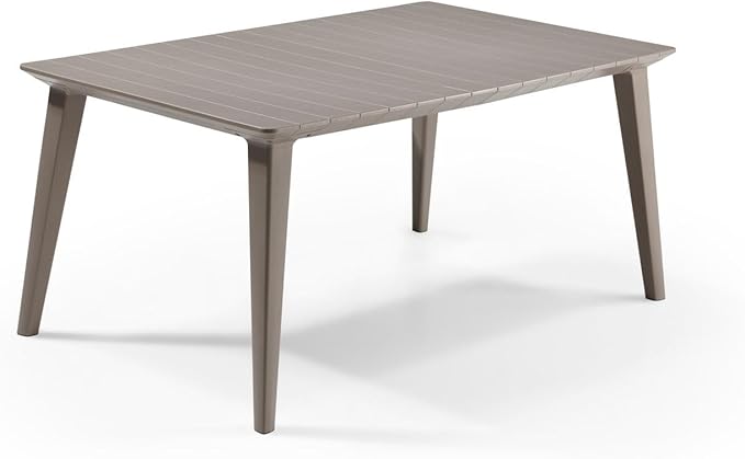 Allibert Lima 160 Garden Table, Graphite, Rectangular