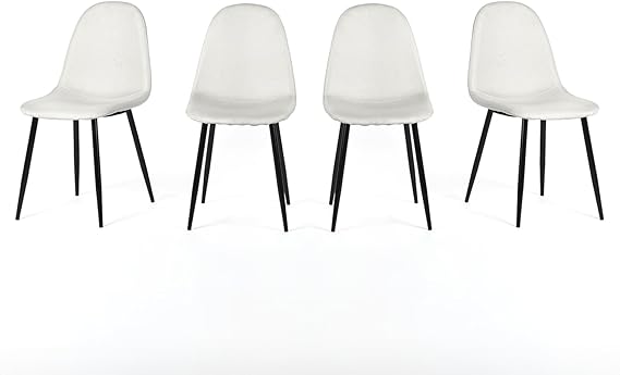 Dining Chairs Set of 4, Modern Mid-Century Style Dining Room Side Chairs