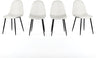 Dining Chairs Set of 4, Modern Mid-Century Style Dining Room Side Chairs