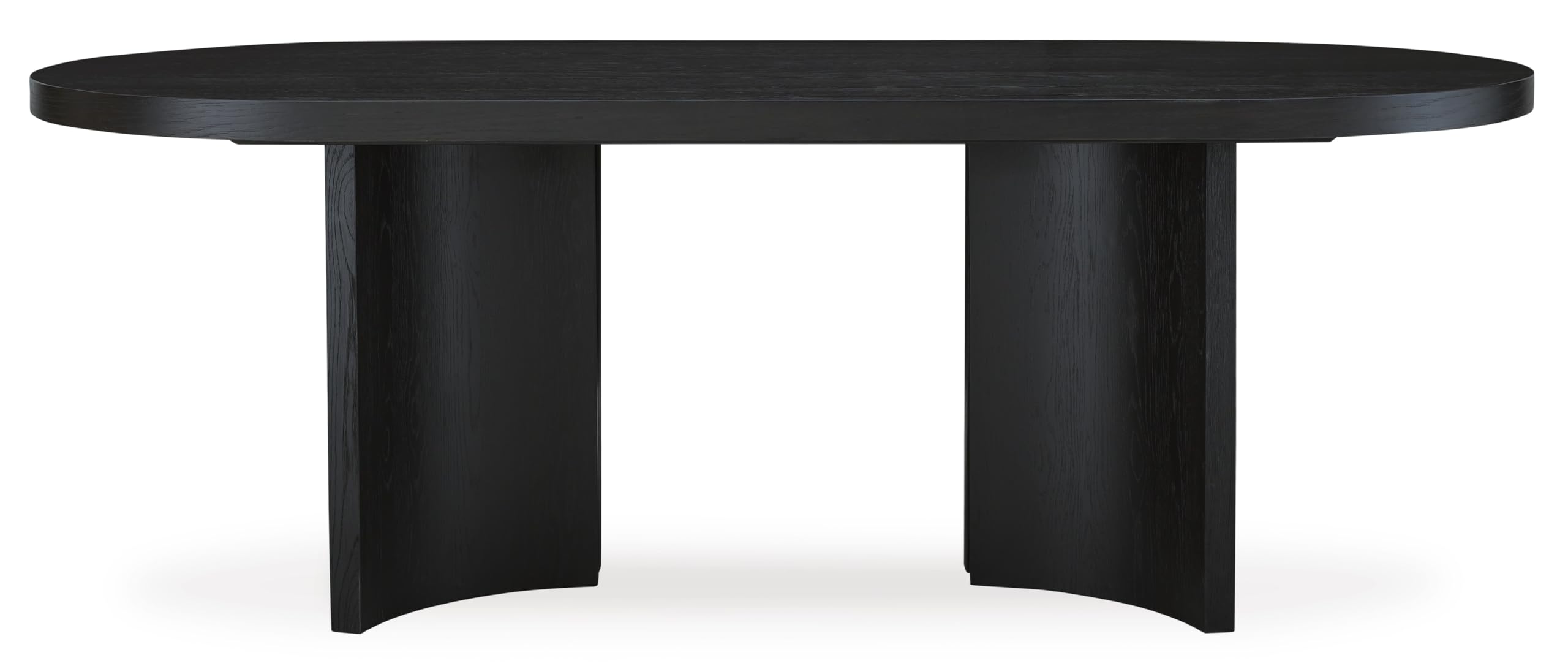 Rowanbeck Minimalist Dining Table for 8 People - Black