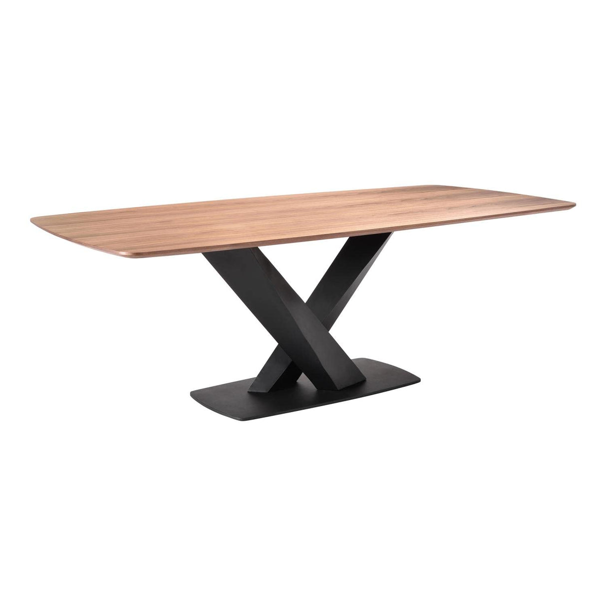 Everett Dining Table, Matte Black, 87 x 30 x 43.5