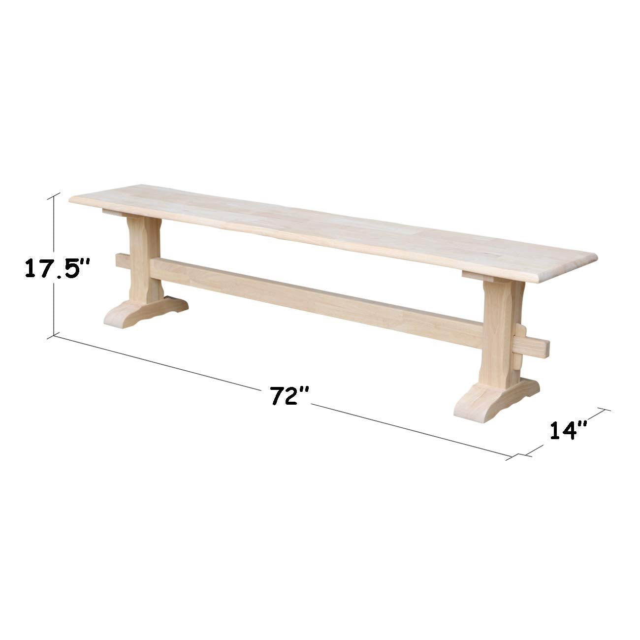 Concepts Live Edge Bench, Brown