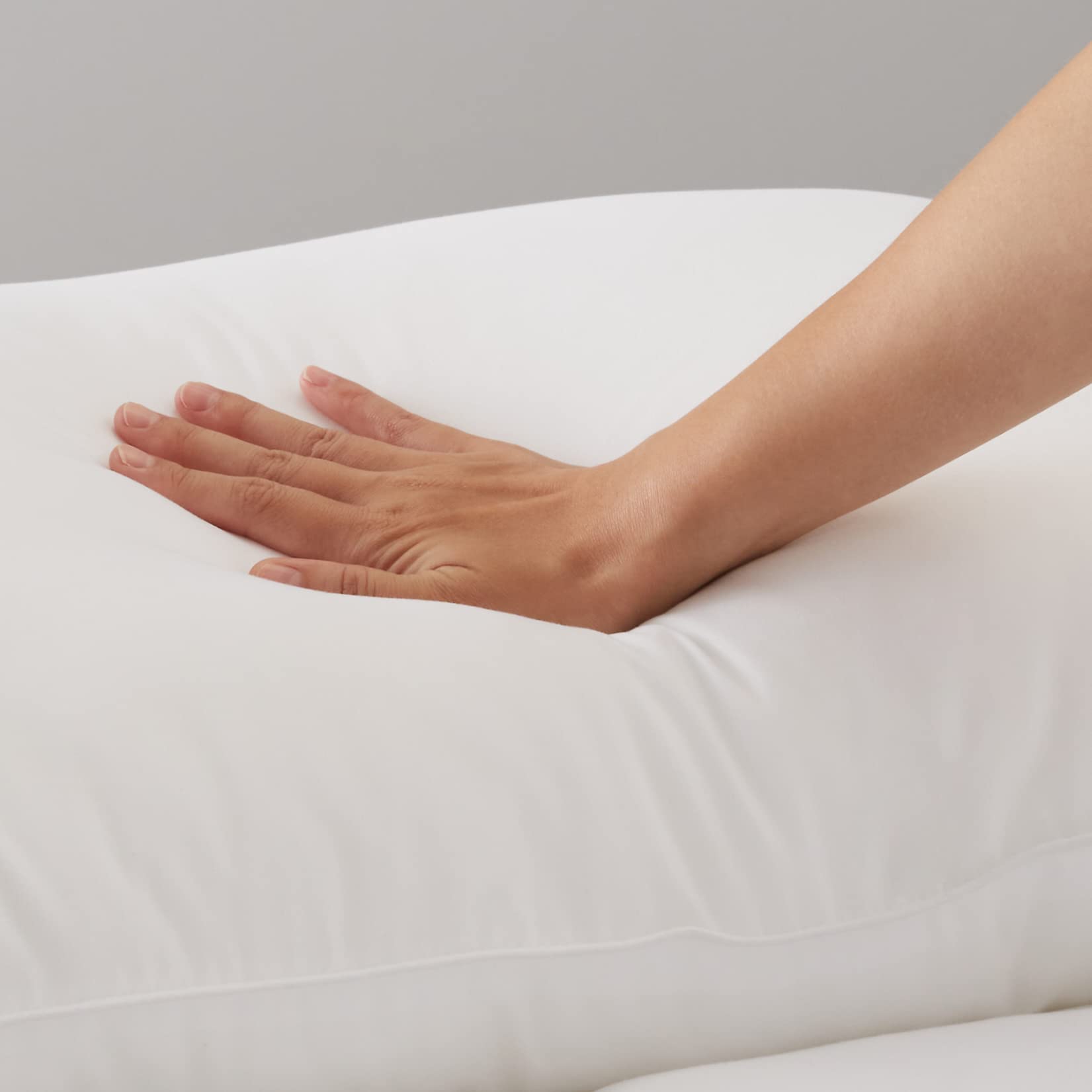 Down Alternative Bed Pillows, Medium Density For Back and Side Sleepers, King, 2-