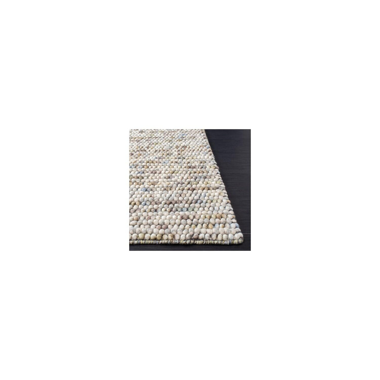 Natura Collection Area Rug - 9' x 12', Ivory & Multi, Handmade Farmhouse Wool