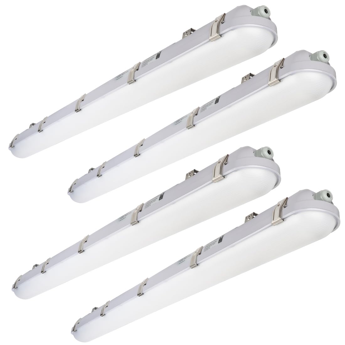 Vapor Tight Light 60W 6600lm (120W Eq.), Waterproof Outdoor Shop Light 5000K IP